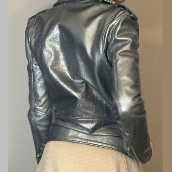 Free People Understated Leather Biker Jacket - Picture 4 of 4